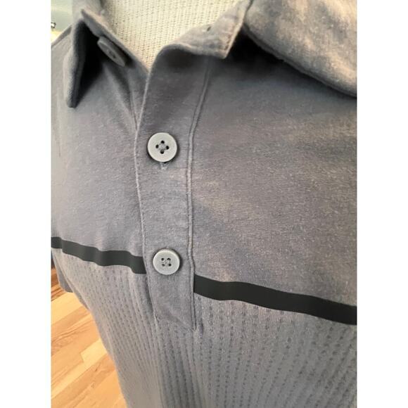 ADIDAS climacool  3/4 BUTTON NECK POLO GRAY AND BLACK MENS SIZE XL - Picture 5 of 7
